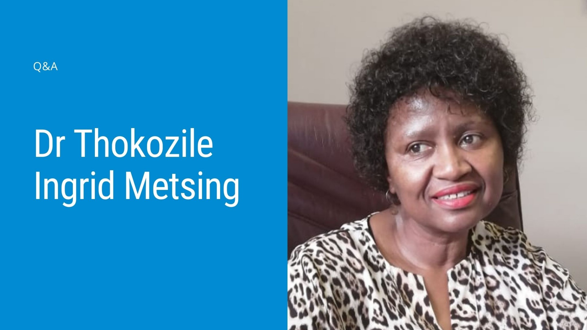 Q & A Dr Thokozile Ingrid Metsing EyeSite